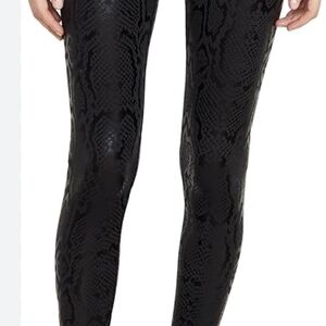 Terez Black Faux Snake-Print Legging Size XL